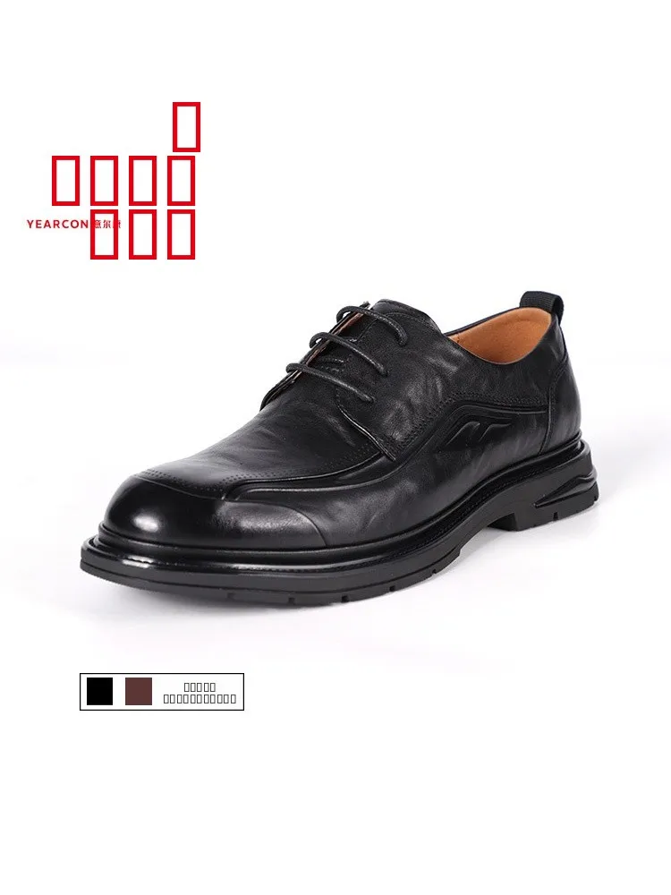 

Yearcon Genuine Leather Men's oes Breathable Busin Formal Briti Sle Wedding oes Comfortable Alligator Pattern Embo...