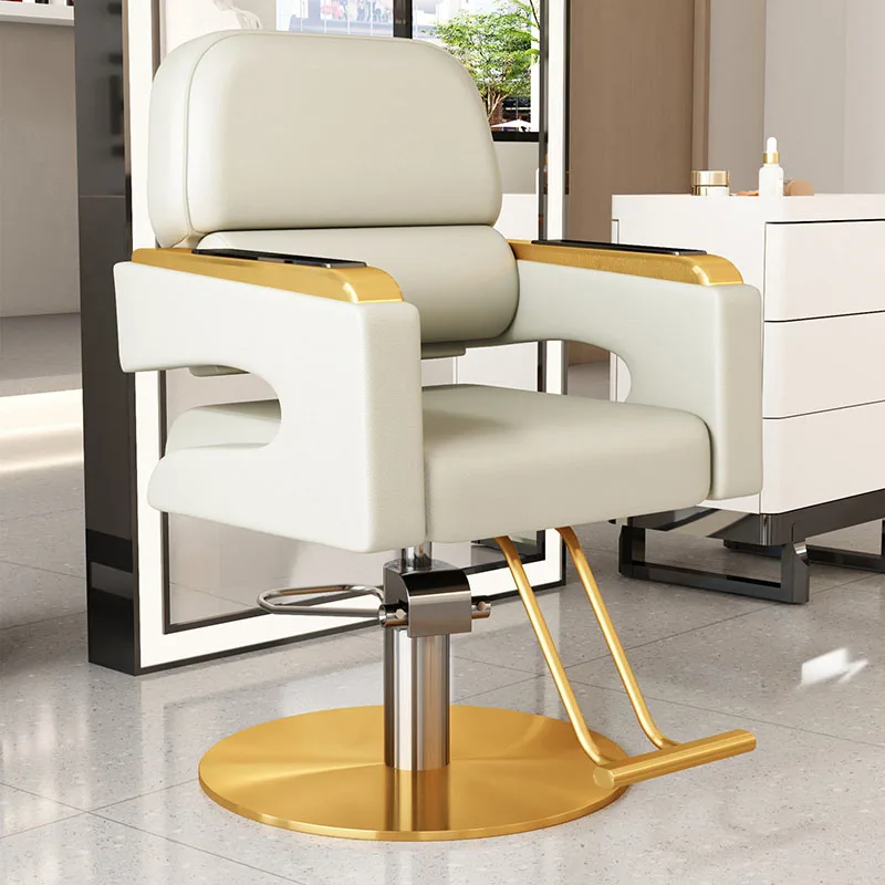 Unique Design Barber Chairs Premium Creative Nordic Minimalist Salon Chairs Space Saving Modern Friseurstuhl Salon Furniture