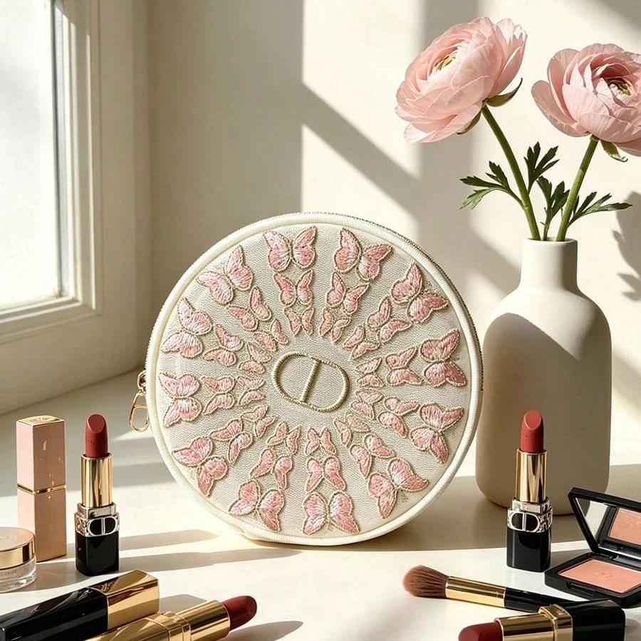 Dior bag Round Mesh Makeup Bag - Travel Accessories Organizer review and price