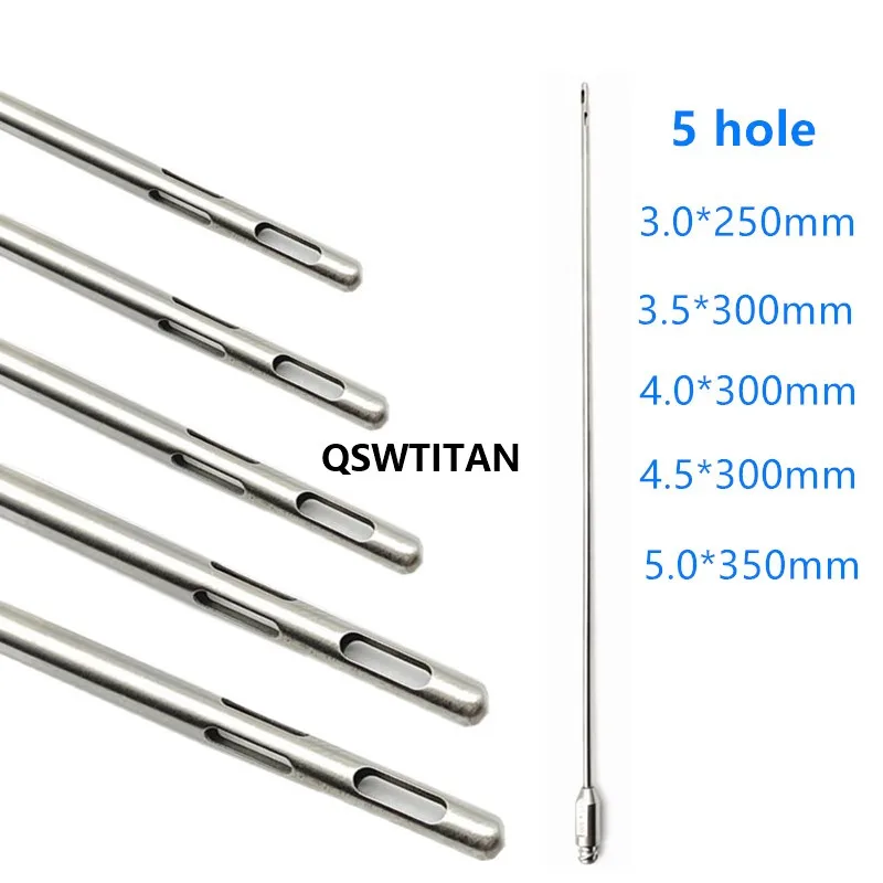 Fünf Loch/Sechs Loch Fettabsaugung Kanülen Fett Transfer Nadel Kanülen Edelstahl Fett Ernte Kanüle Schönheit werkzeug