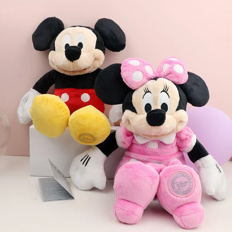 

2pcs Mickey Mouse Plushies Toy Set For Kid Pink Minnie Cute Anime Plush Kawaii Doll Girl Cotton Soft Stuffed Animal Holiday Gift