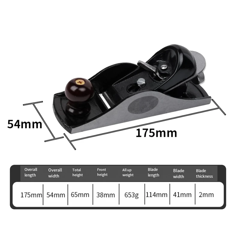 Liga de aço Mini mão plaina, borda inferior, madeira aparando avião, DIY Carpenter Tools