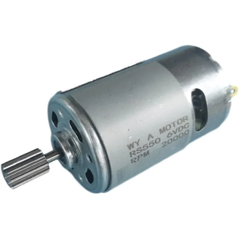 

10Teeth RS380 RS390 RS550 RS570 RS555 6V 12V 24V High Speed Children's Ride on Car Drive Motor Steering Motor Engine(6V