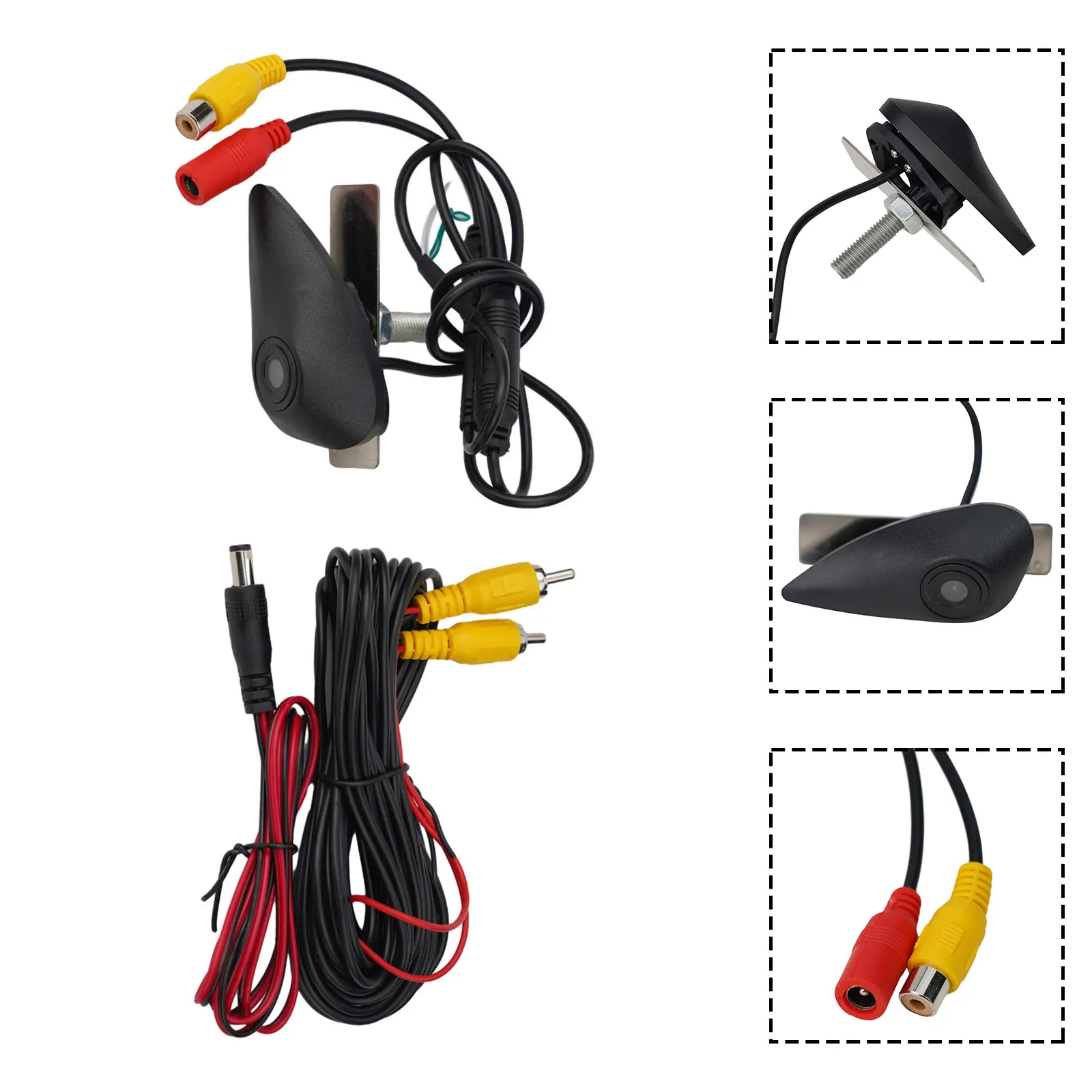 

Камера переднего вида для автомобиля, практичная, из АБС-пластика, черная, с эмблемой Hyundai, высококачественные аксессуары