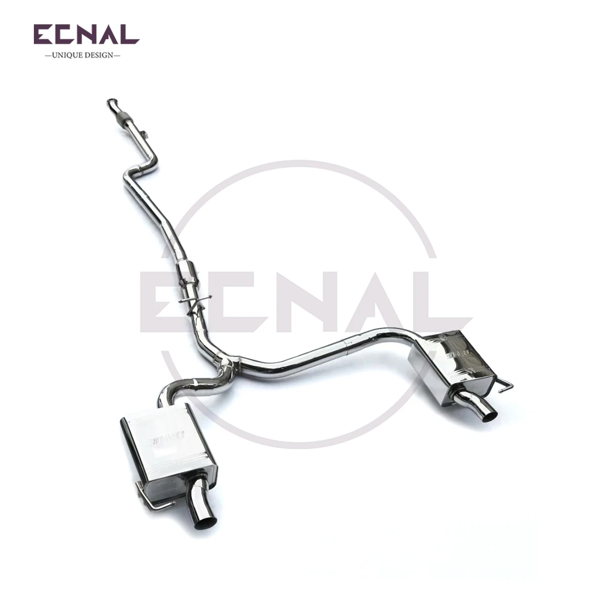 

Выхлопная система Ecnal Catback для Mercedes-Benz W205 C200 C250 C260 C300 CLS200 CLS260 CLS300 C257 2.0T с клапаном и глушителем
