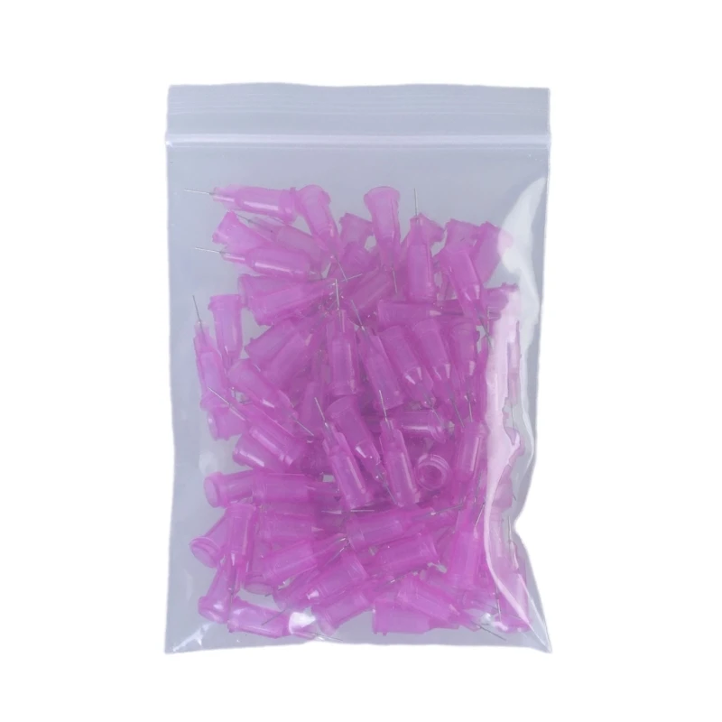 100Pcs Blunts Tip Dispensing Needle Replacement Applicator Needle for Refilling Liquid, Inks and Syringes Not Sterilized