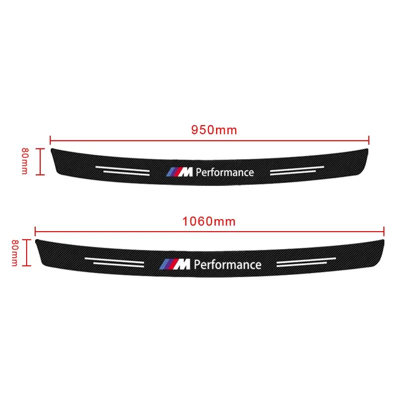 1pcs Carbon Fiber Car Trunk Bumper Protective Sticker Decal For BMW E90 E60 E53 E39 E36 E34 E46 E61 F10 F20 X1 X3 X4 X5 X6 X7 Z4