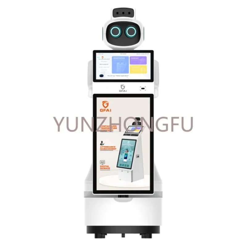 Artificial Intelligent Reception Robot Thermal Imaging facial recognition tour Robot greeting Robot