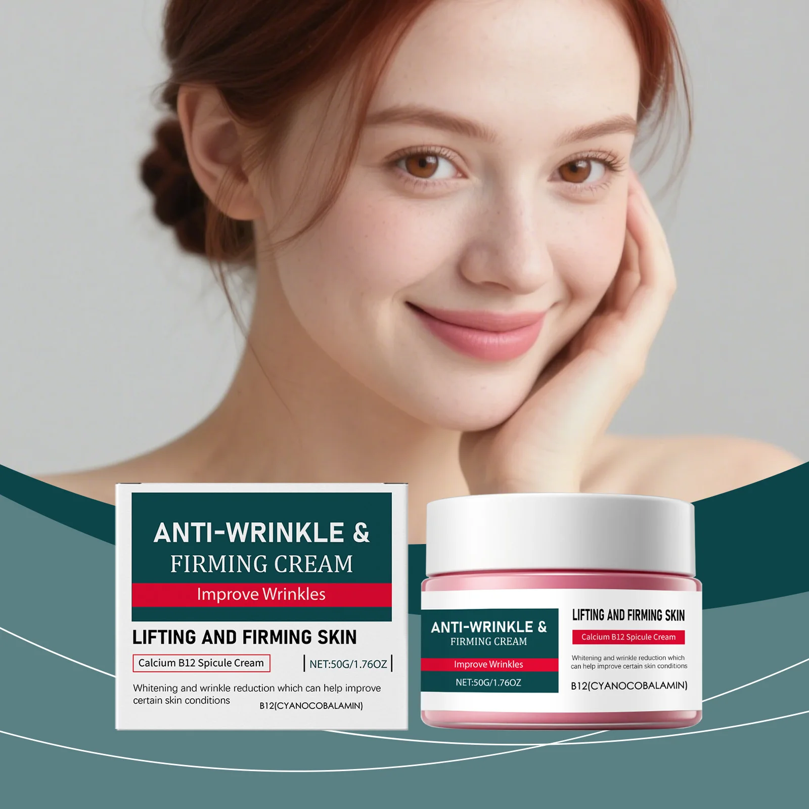 

Vitamin B12 Moisturize Facial Cream Reduce Fine Lines Smooth out Skin Texture Improve Skin Condition Nourish Firming Face Lotion