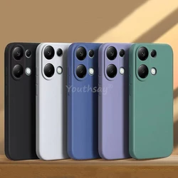 For Xiaomi Redmi Note 13 Pro Case For Redmi Note 13 Pro Cover Silicone Plain TPU Anti-drop Protect Cover Redmi Note 13 Pro Case