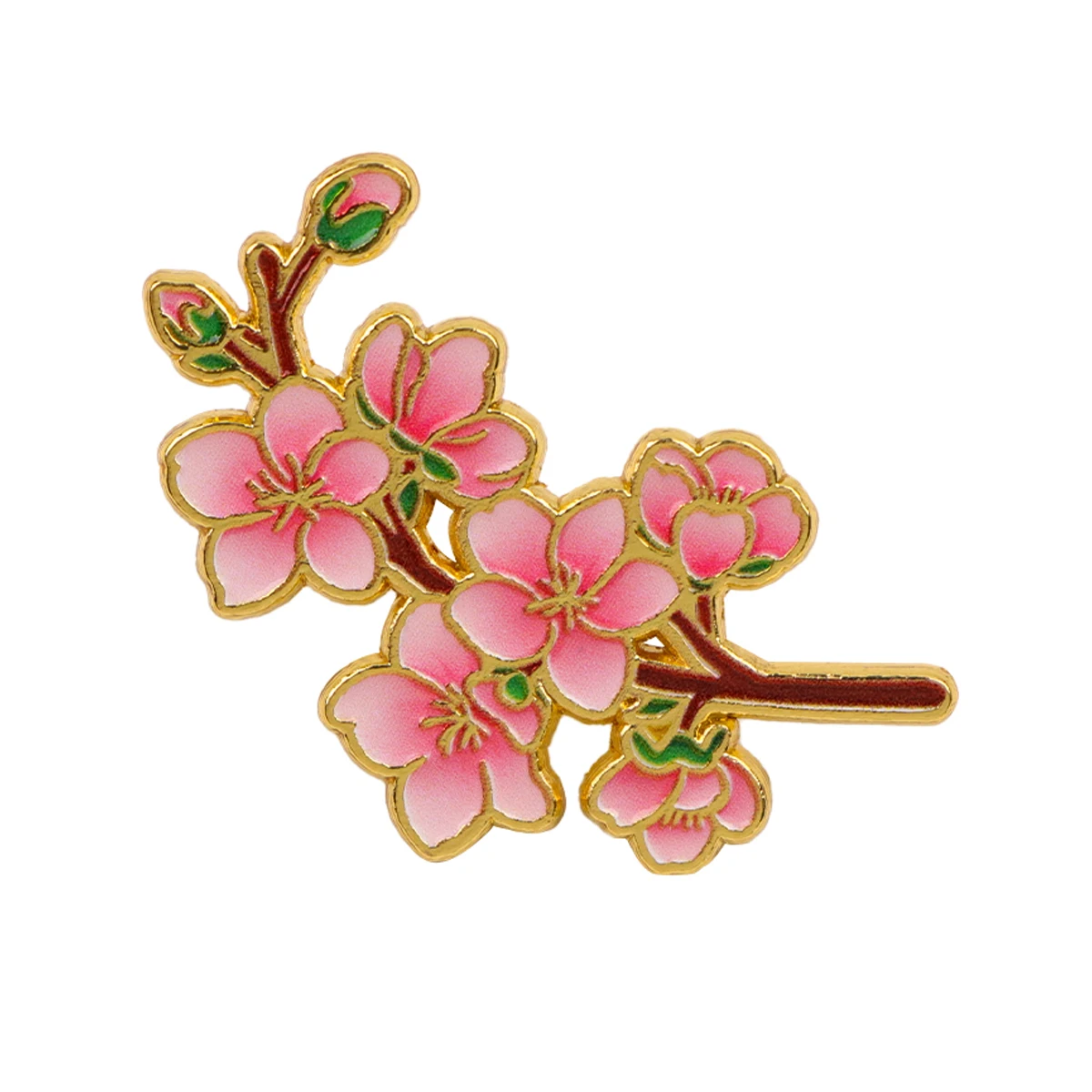 Cherry Blossom Enamel Pin Sakura Brooch Lapel Pins Badge on Backpack Clothing Accessories Fashion Jewelry Friends Gifts view 6