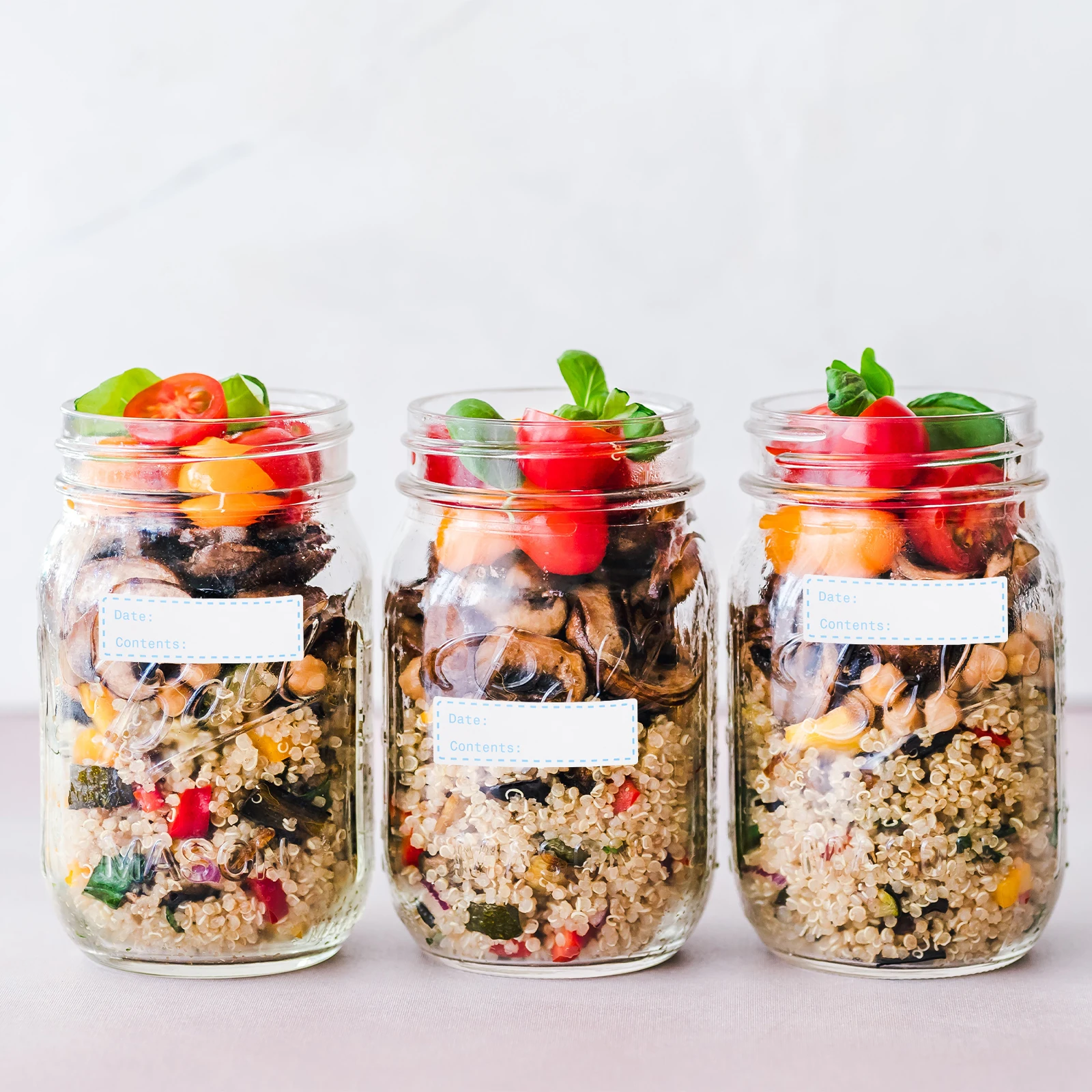 

Easy Write No Blur Food Label Stickers For Kitchen Organization Containers Jars Glass Plastic Bottles Pantry Management