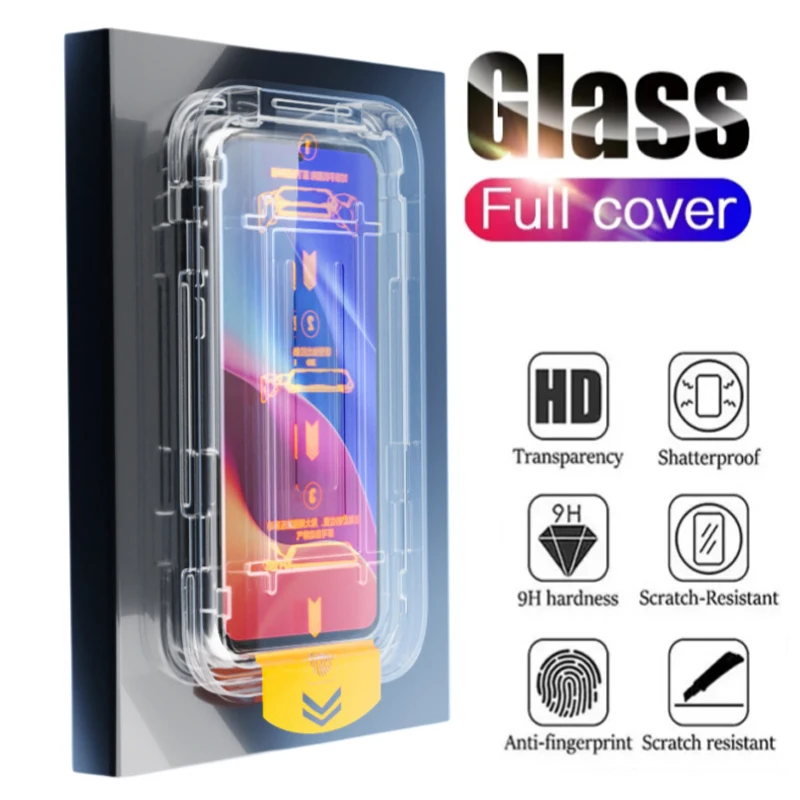 Dust Free Easy Installation HD Screen Protector for Samsung S25 Ultra S24 S25 Plus S22 S23 Plus FE Anti-spy Tempered Glass Cover
