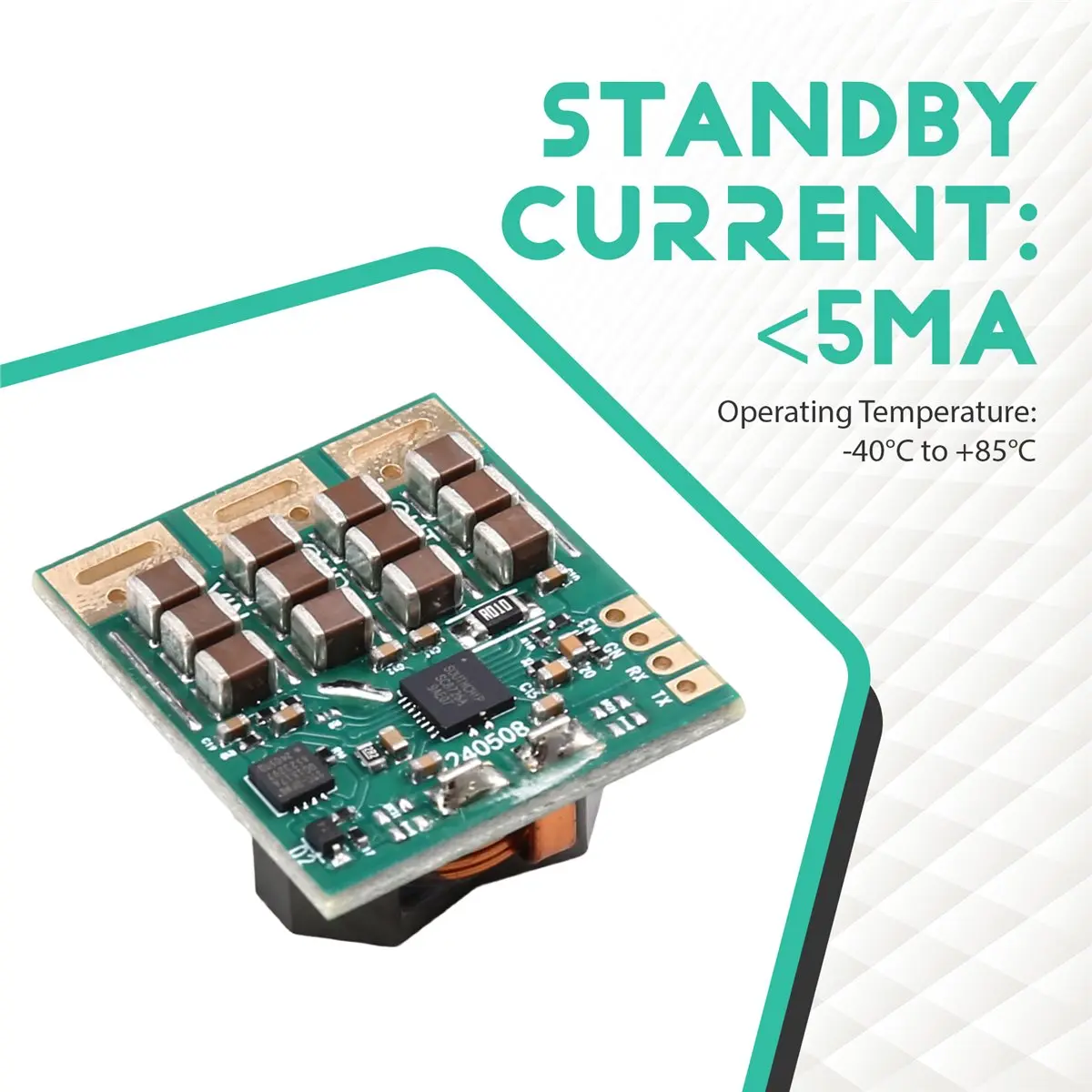 A23G DC-DC Buck-Boost Module, Input 4.5-21V to 5V Output, Lithium Battery Voltage Stabilization 3A Current Limiter