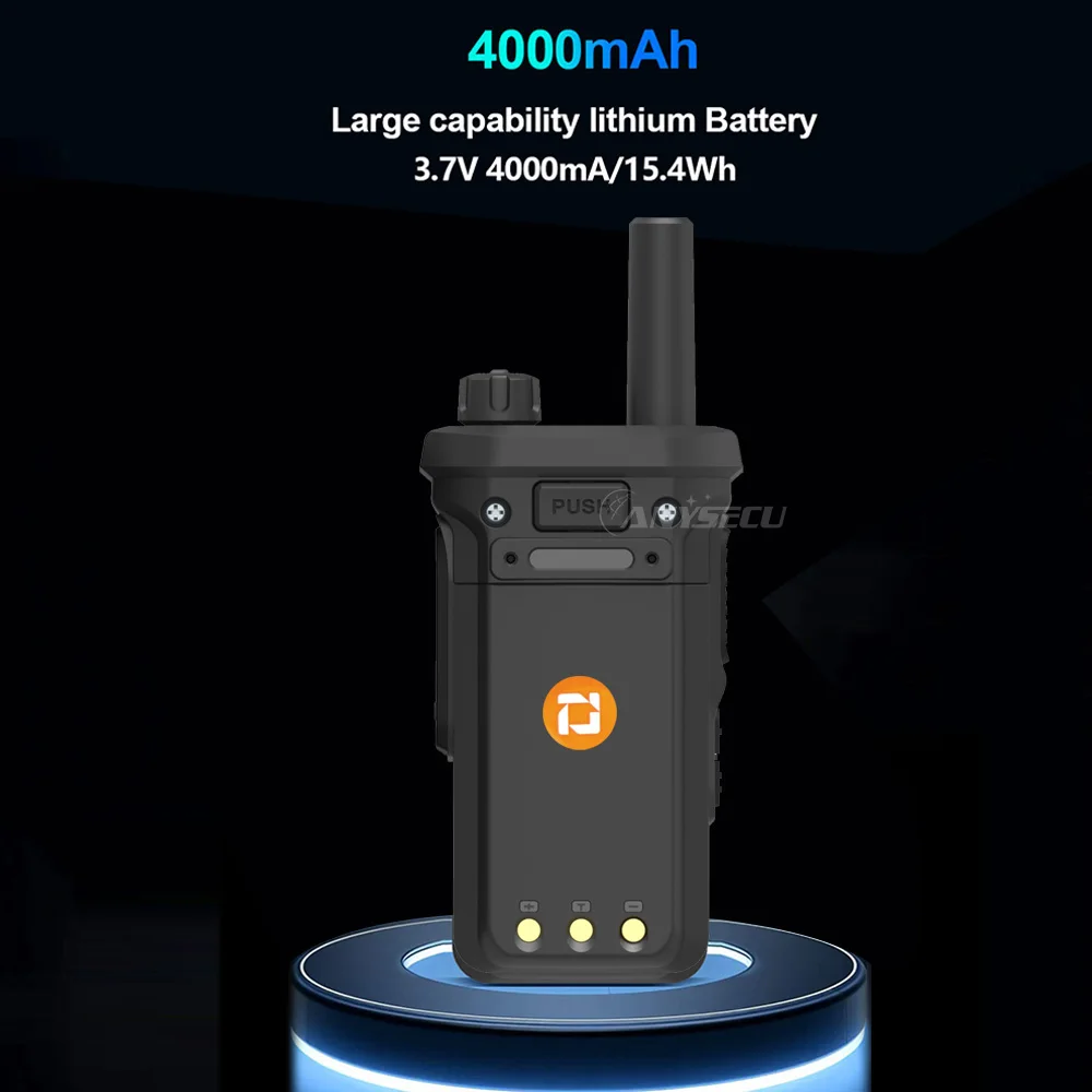 Anysecu No Screen Zello Android 5.1 Walkie Talkie with Zello 4G LTE Network Radio GPS WiFi PoC Network Walkie Talkie T69