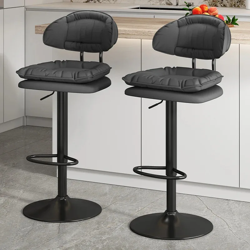 Design Salon Bar Stools Nordic Manicure Make Up High Rotating Luxury Chair Modern Reception Counter Taburete Alto Bar Furniture