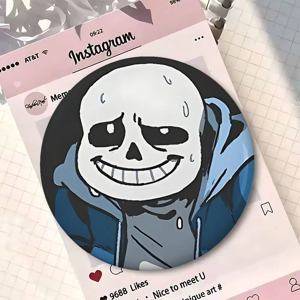 Cute H-Undertale Sans-W Badges Button PinsBrooch Creative Funny Quotes Badge Clothes Backpack Jewelry Gift For Kids Friends