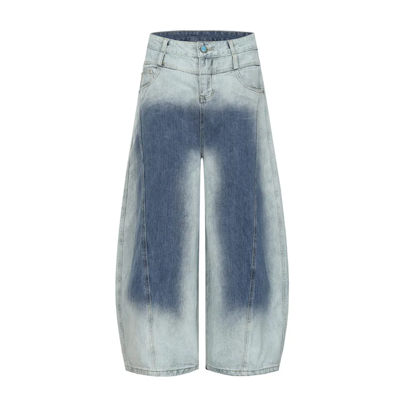 

Mens Wide Leg Pants Jeans For Man Original Black Soft Slim Straight Stacked Luxury Brand Designer Mens Apparel Spring