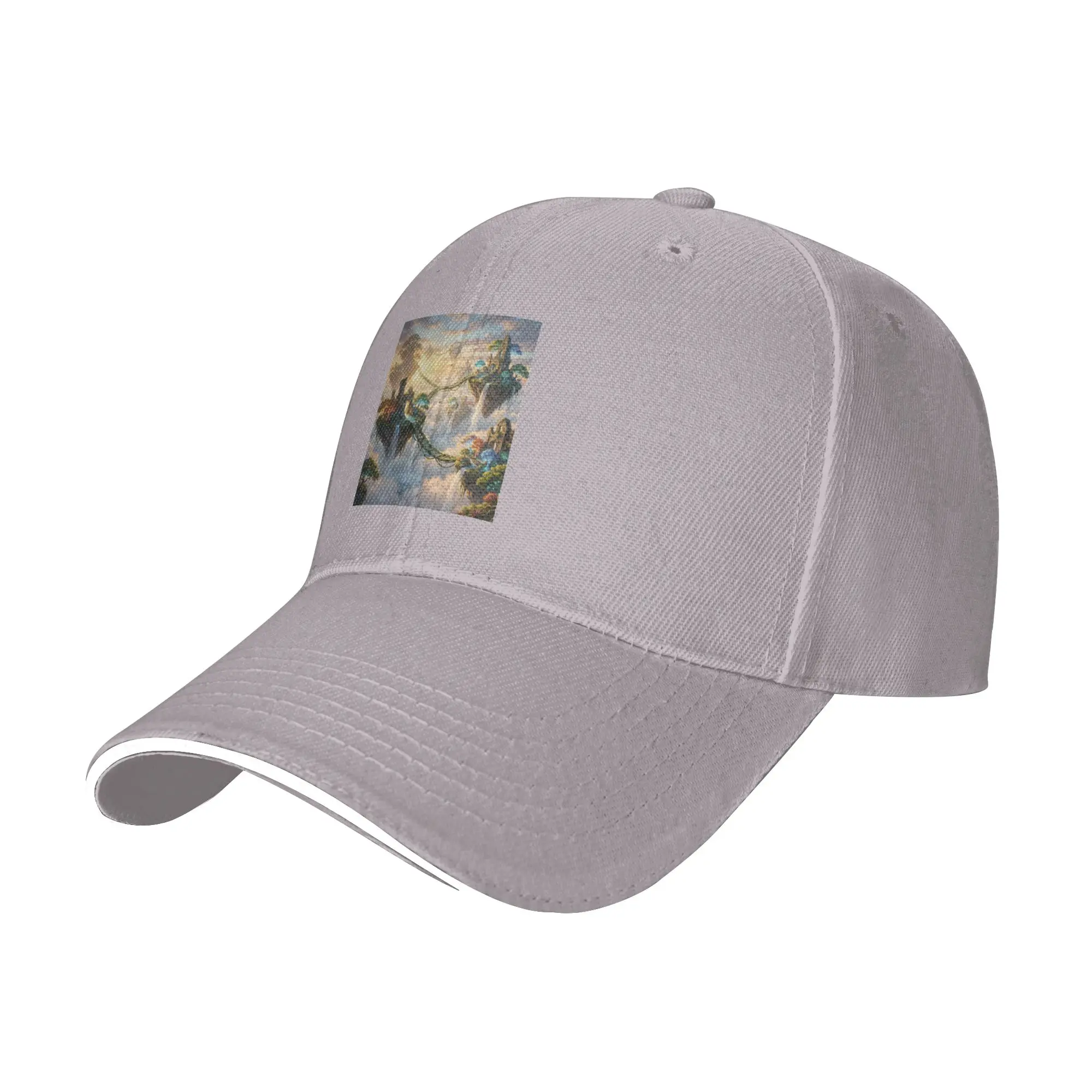 Hot Sale Fantasy Islands in the Sky Baseball Cap  Aesthetic Men Hat  Barbecue Party Men Hat