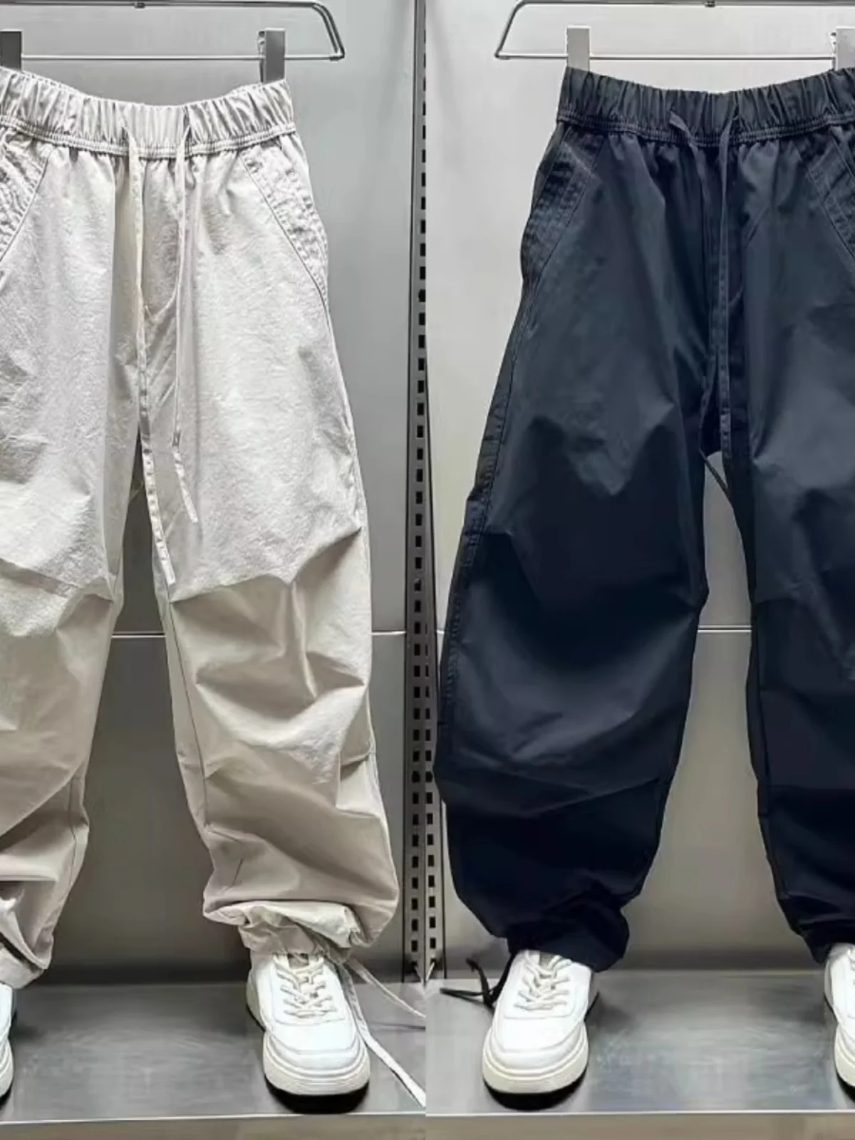 

Large Size 300 Pou Spring Summer Thin Blade Casual Pants Men Women Universal Loose Wide Leg Qui Dry Sports Trousers Tren...