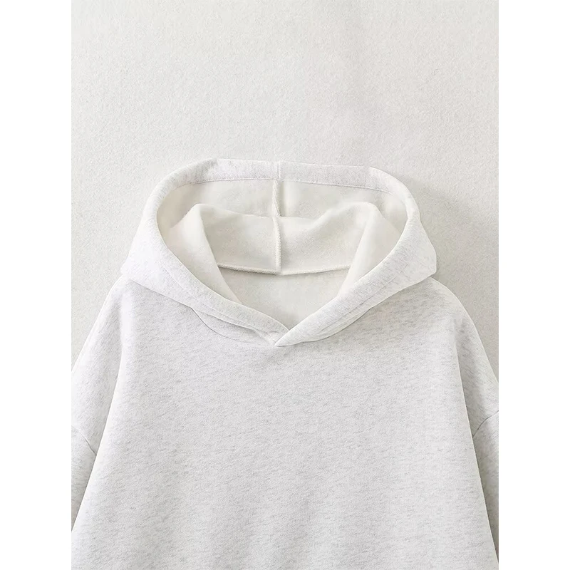 Sweat-shirt surdimensionné à capuche pour femmes, Patchwork, manches longues, avec poches, pulls décontractés, printemps automne