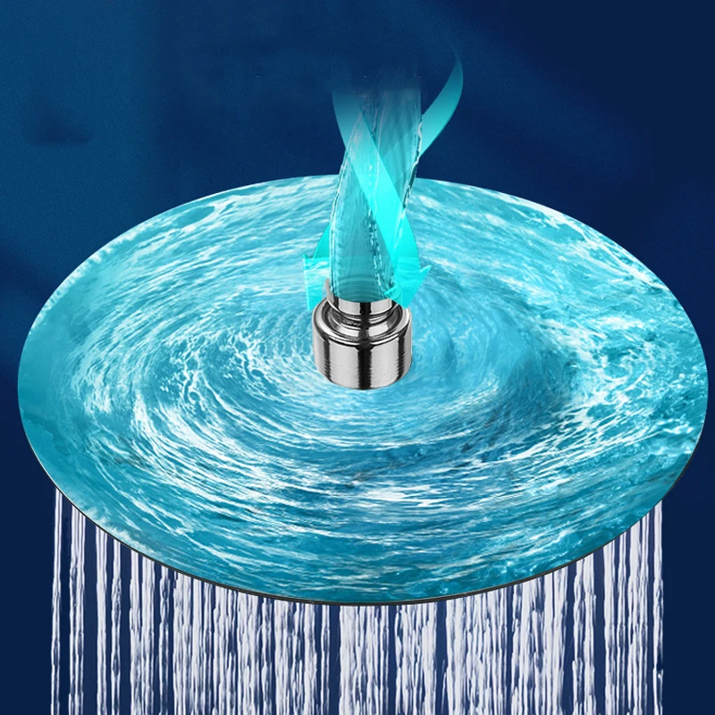 6/8 بوصة مربع مستدير 201/304 الفولاذ المقاوم للصدأ سقف دش رئيس المطر العلوي الأمطار الكروم المرحاض للحمام اكسسوارات الحمام