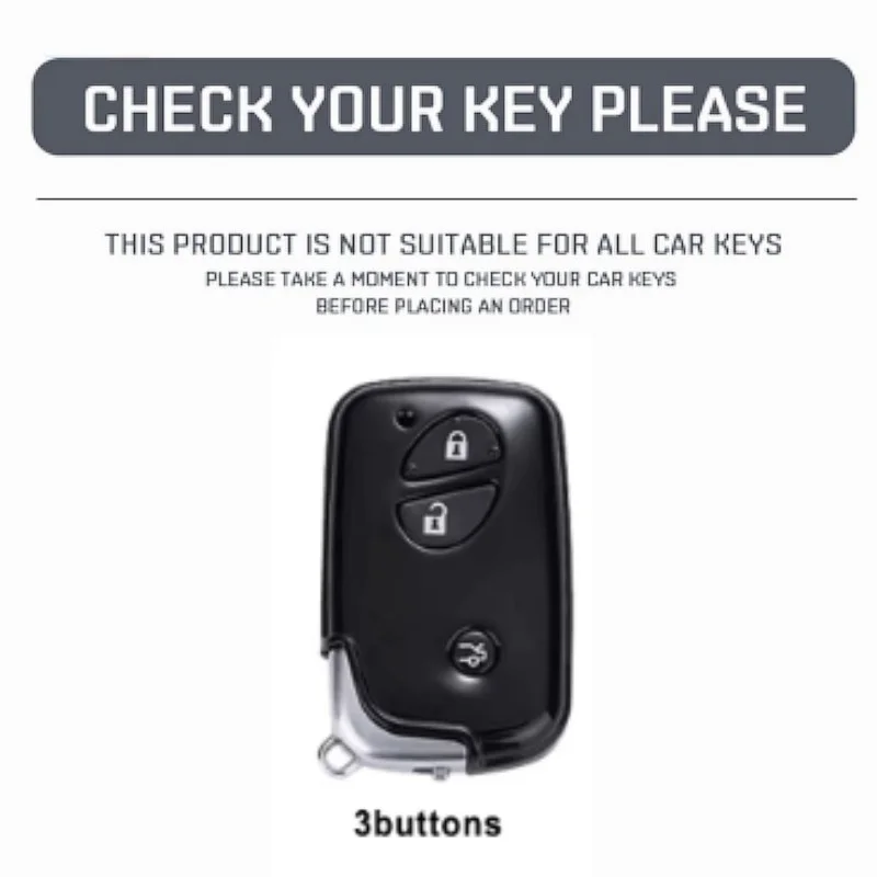 For Lexus CT200h ES 300h IS250 GX400 RX270 RX450h RX350 LX570 3 Buttons Key Cover Protection Case Fob