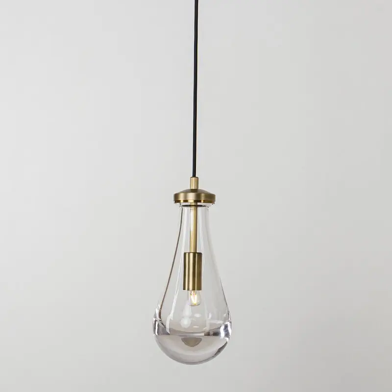 

Modern Glass Water Droplet Pendant Lights Bedroom Bedside Wall Lamp Restaurant Bar Counter Hotel Retro Minimalism Hanging Lamps