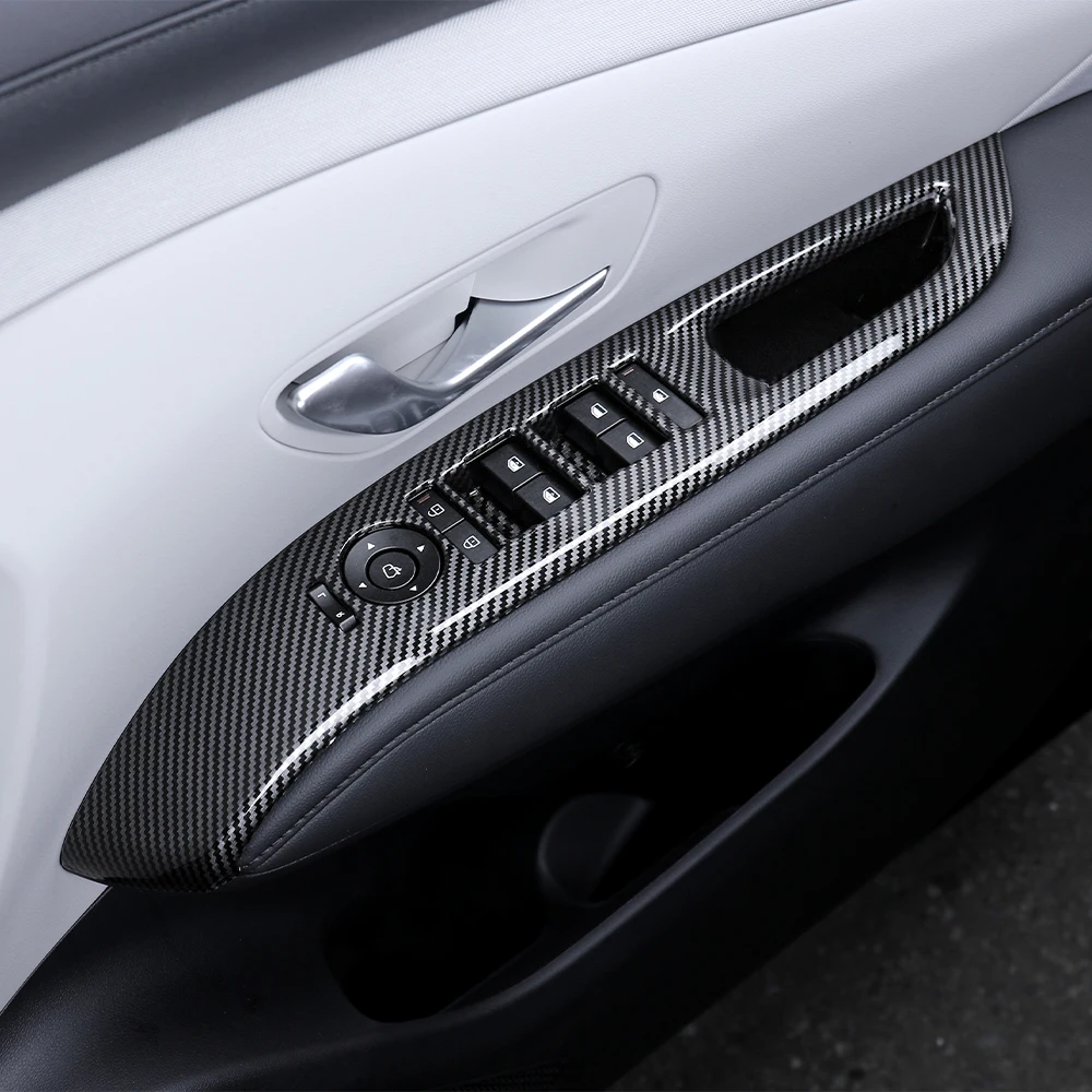 

6 * RHD аксессуары для салона автомобиля для Hyundai Tucson NX4 PE 2025 2026, кнопка управления окном, декоративная панель, дверная ручка, декоративная полоса