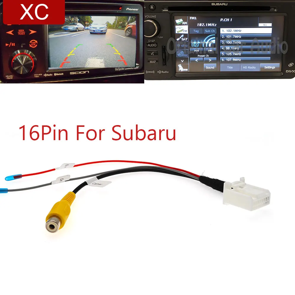 16-контактный жгут кабелей задней камеры для Subaru OEM Fujitsu Ten Navigation 2012 2014 Impreza Crosstrek 2012 2015 WRX STi Foreste 16-контактный жгут кабелей задней камеры для Subaru OEM Fujitsu Ten Navigation 2012 2014 Impreza Crosstrek 2012 2015 WRX STi Foreste
