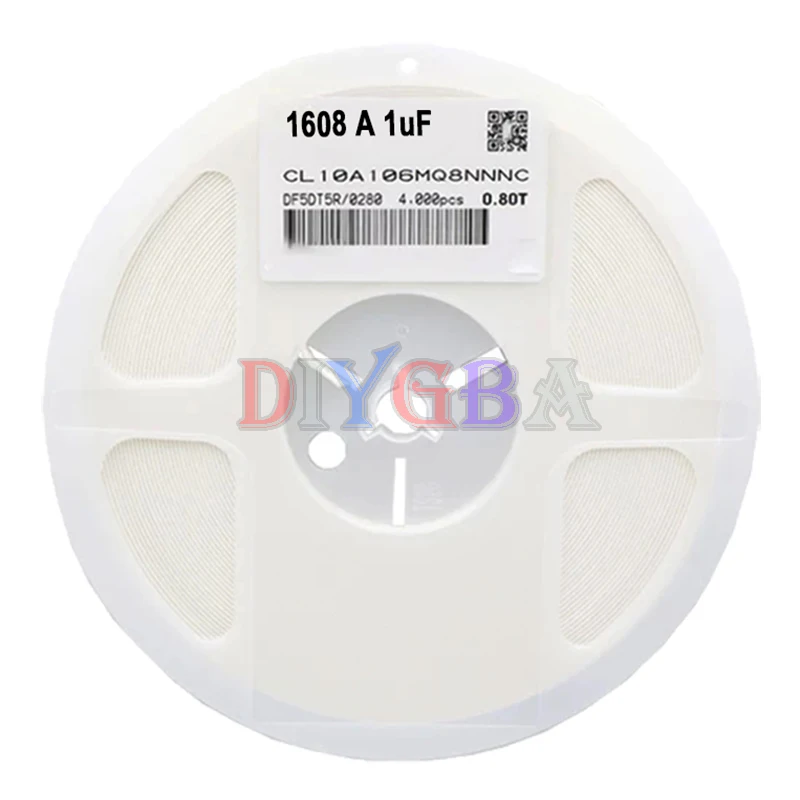 

1Reel 0603 50V SMD Thick Film Chip Multilayer Ceramic Capacitor 4000pcs 0.5pF-22uF 10NF 100NF 1UF 2.2UF 4.7UF 10UF 1PF