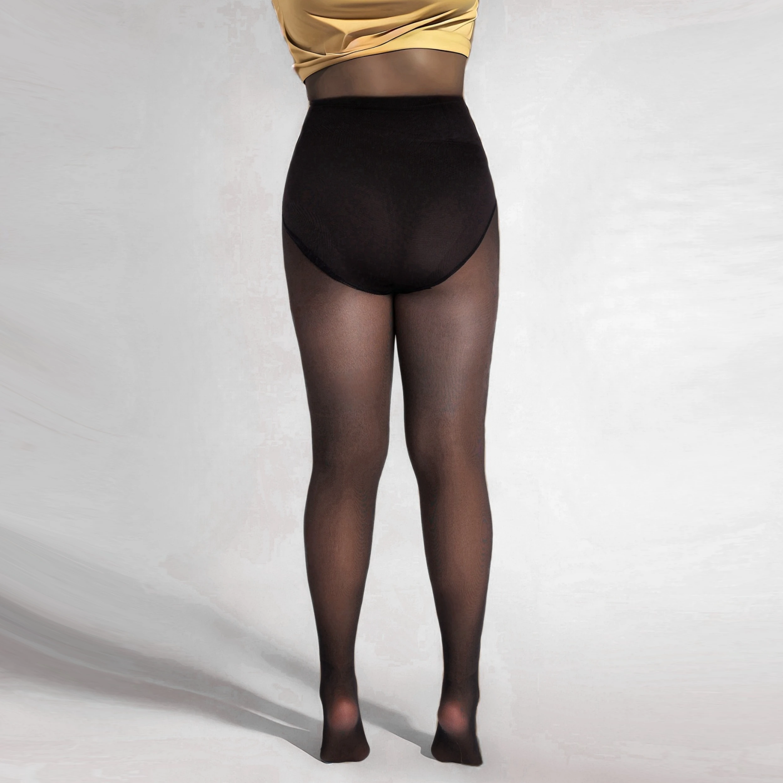 1 Piece Women\'s Autumn/Winter Waist Sculpting Hip Plus Fleece Thickening Warm Skin Panty Hose Sculpting Hip Line Tights