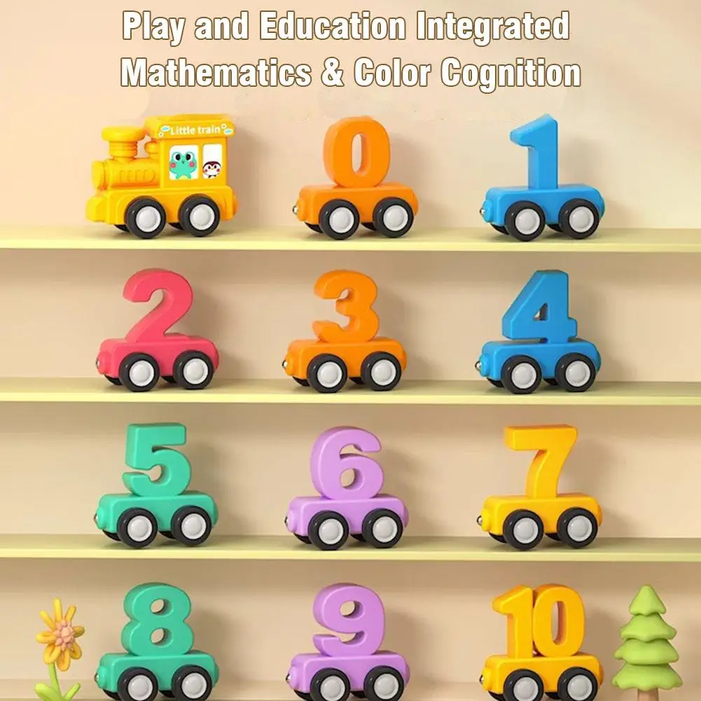 Numero di legno Treno magnetico digitale Giocattoli Blocchi colorati Coordinazione educativa occhio-mano Treno digitale magnetico Regalo