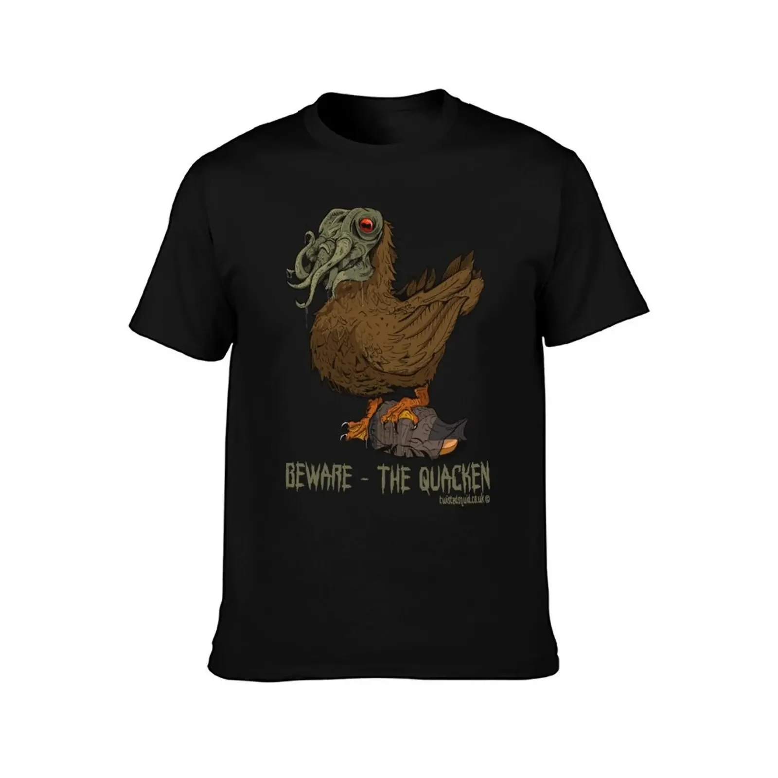 Beware - The Quacken! Twisted Squid T-Shirt blue lock customs mens graphic t-shirts pack