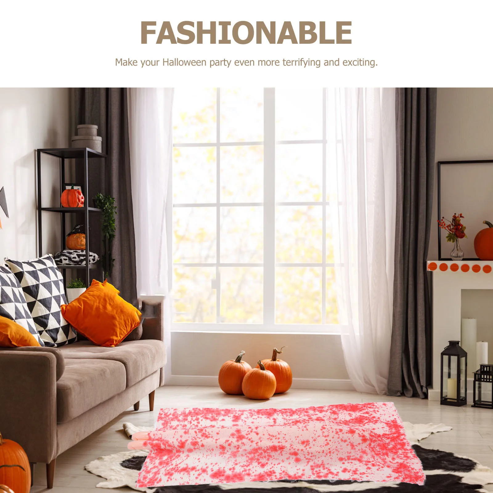 1 set di decorazioni realistiche per cadaveri con panno insanguinato, gonfiabile, per Halloween, per feste in casa stregata, eventi spettrali all'aperto