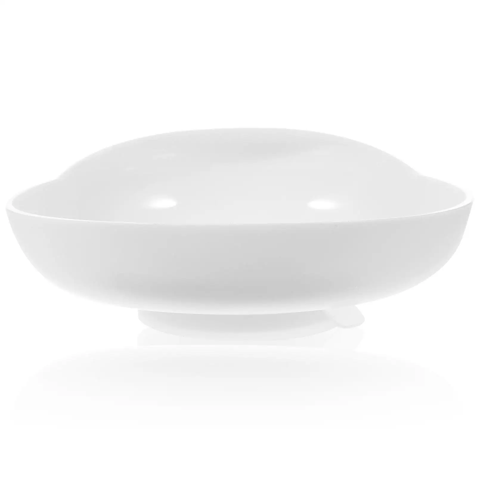 

Portable Suction Bowl Elder Dining Silicone Food Grade Training Dinner sprinkle proof dish for elderly self feeding