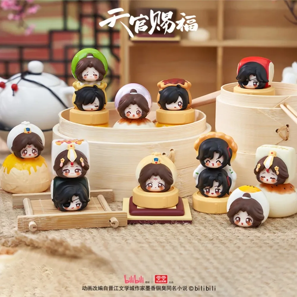Tgcf Heaven Official'S Blessing Xie Lian Blind Box Desktop Ornament Morning Tea Stacking Music Box Animation Peripheral toy view 4