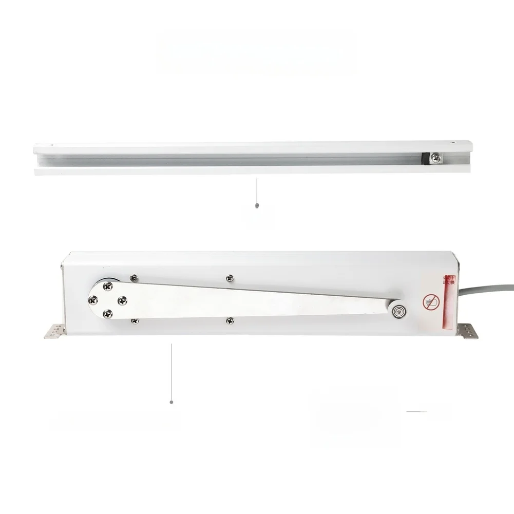 Sliding Electric Window Opener DC24V 90 Degree Opening Aluminum 304 Body Silver Finish 300mm Travel Distance Sliding
