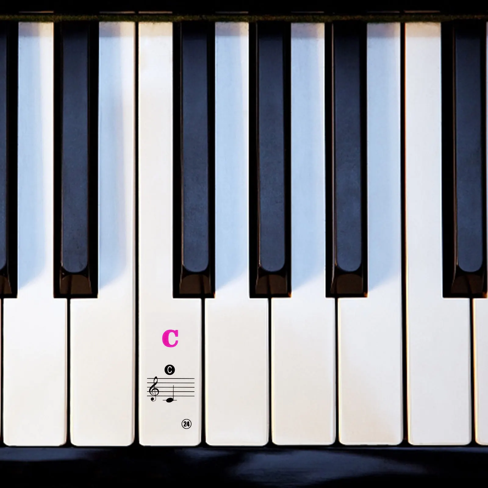 

1 Bag Of Stickers For Beginner Durable Piano Keys Decals Electronic Organ Keyboard Decoration Music Instrument Supplies Piano