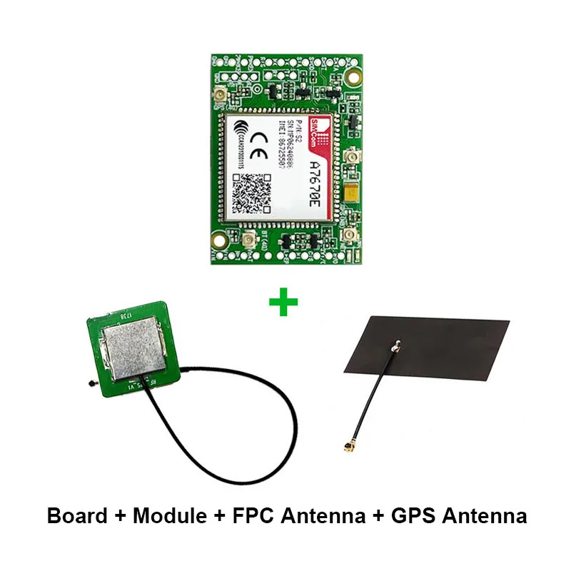 

SIMCOM A7670E-FASE LTE CAT1 Module Core board 4G 2G BT GNSS Voice breakout kit With antenna for Europe/Middle East/Africa