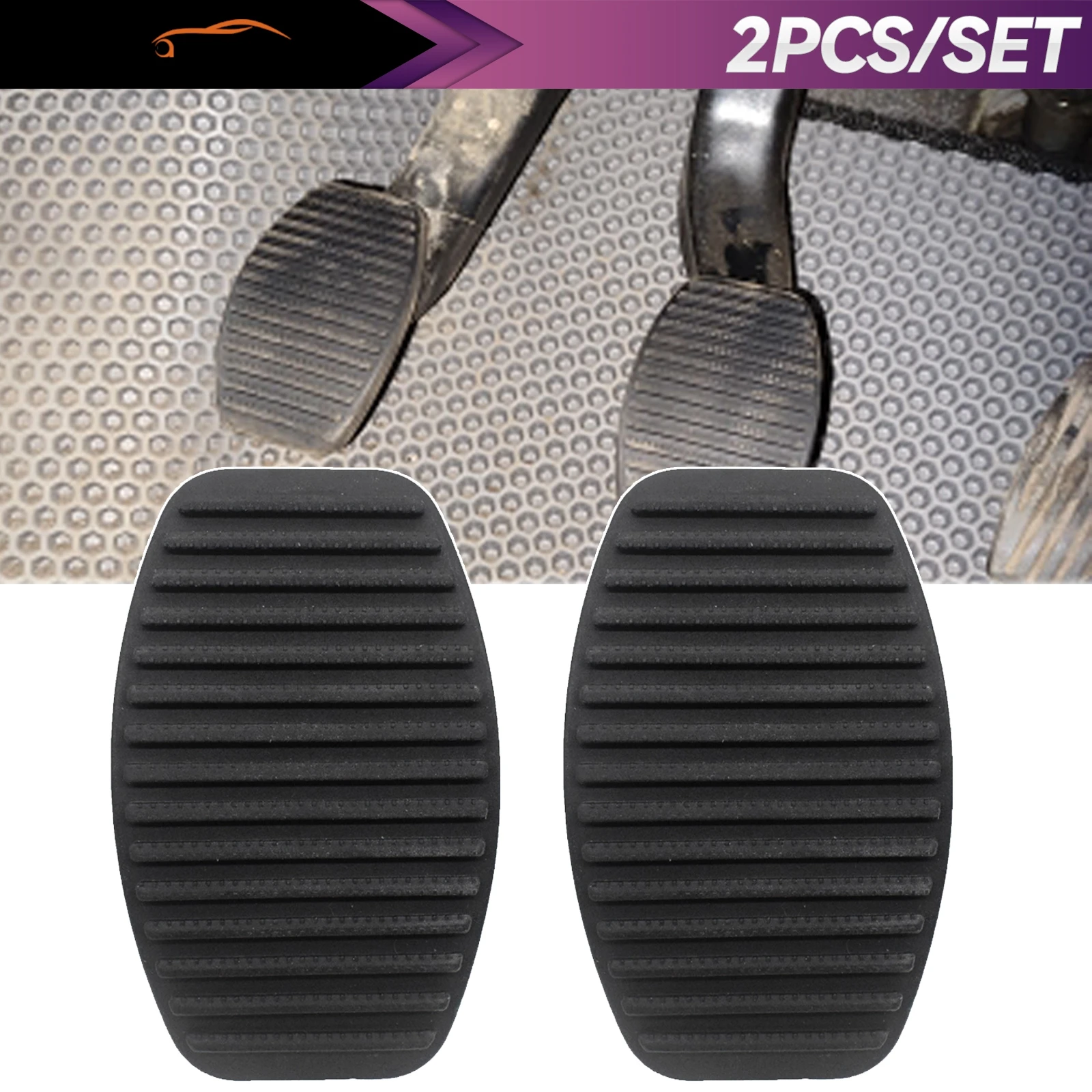 2 Stuks Voor Fiat Barchetta 500 Brava Bravo Doblo Albea Punto Fiorino Palio Marea Lancia Rem Koppeling Pedaal Pad Covers set 4170605