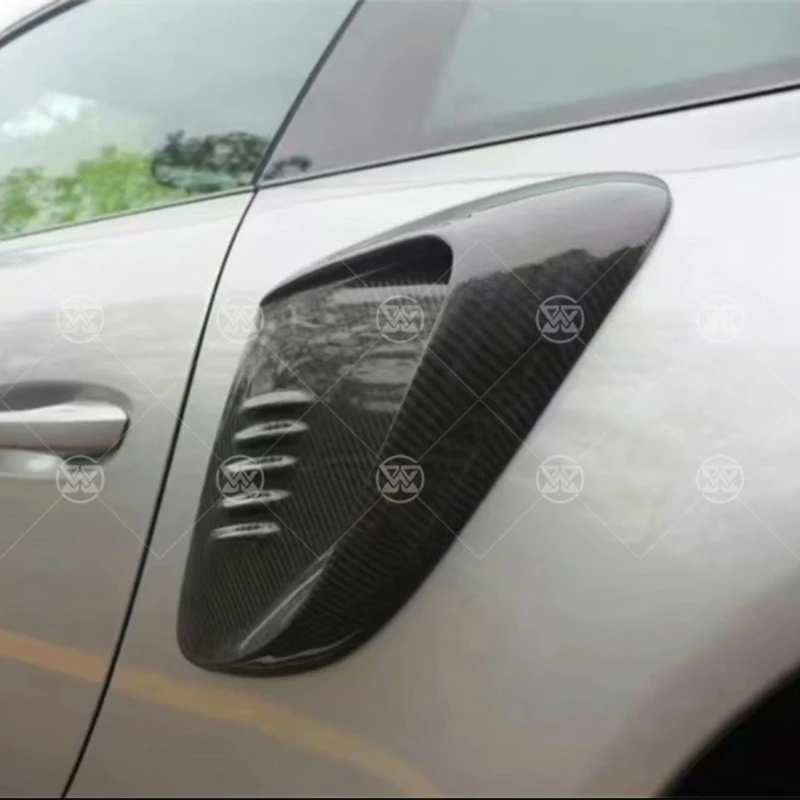 

Для Porsche 911 992: Декоративные накладки-сплиттеры на боковые воздухозаборники из карбона, элементы обвеса, автозапчасти