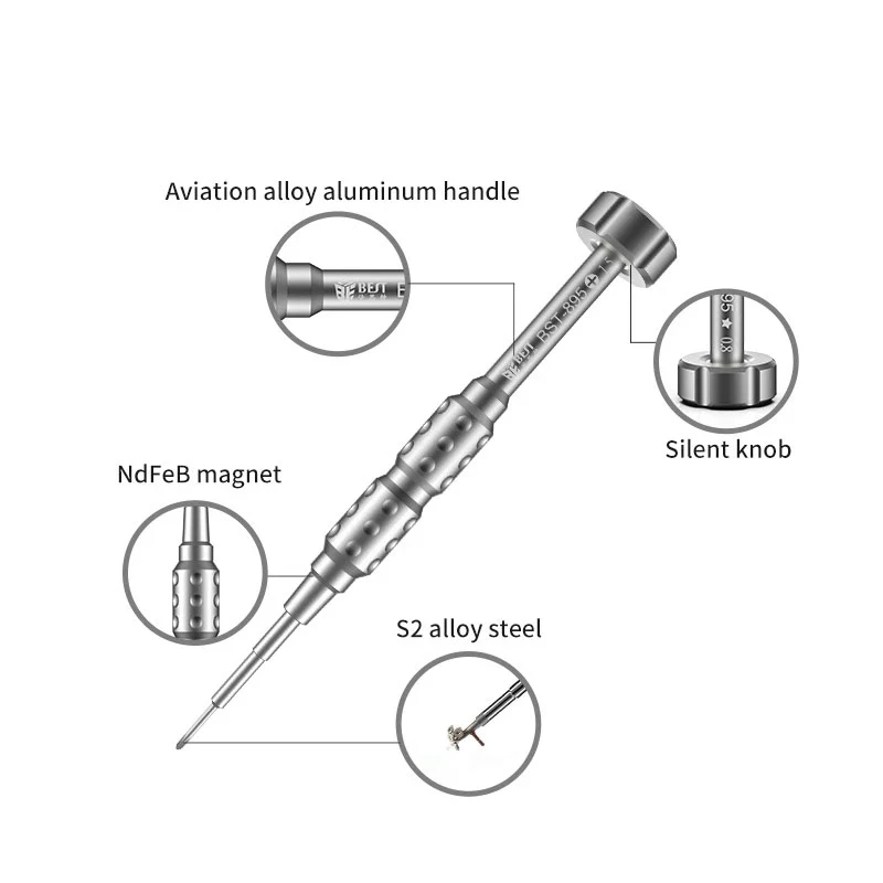 MILE 2D Magnetic Screwdriver P2 0.8 Pentalobe Y 0.6 Tri Wing T1 T2 Torx 1.5 Phillips M2.5 for iPhone Android Huawei Repair Tools