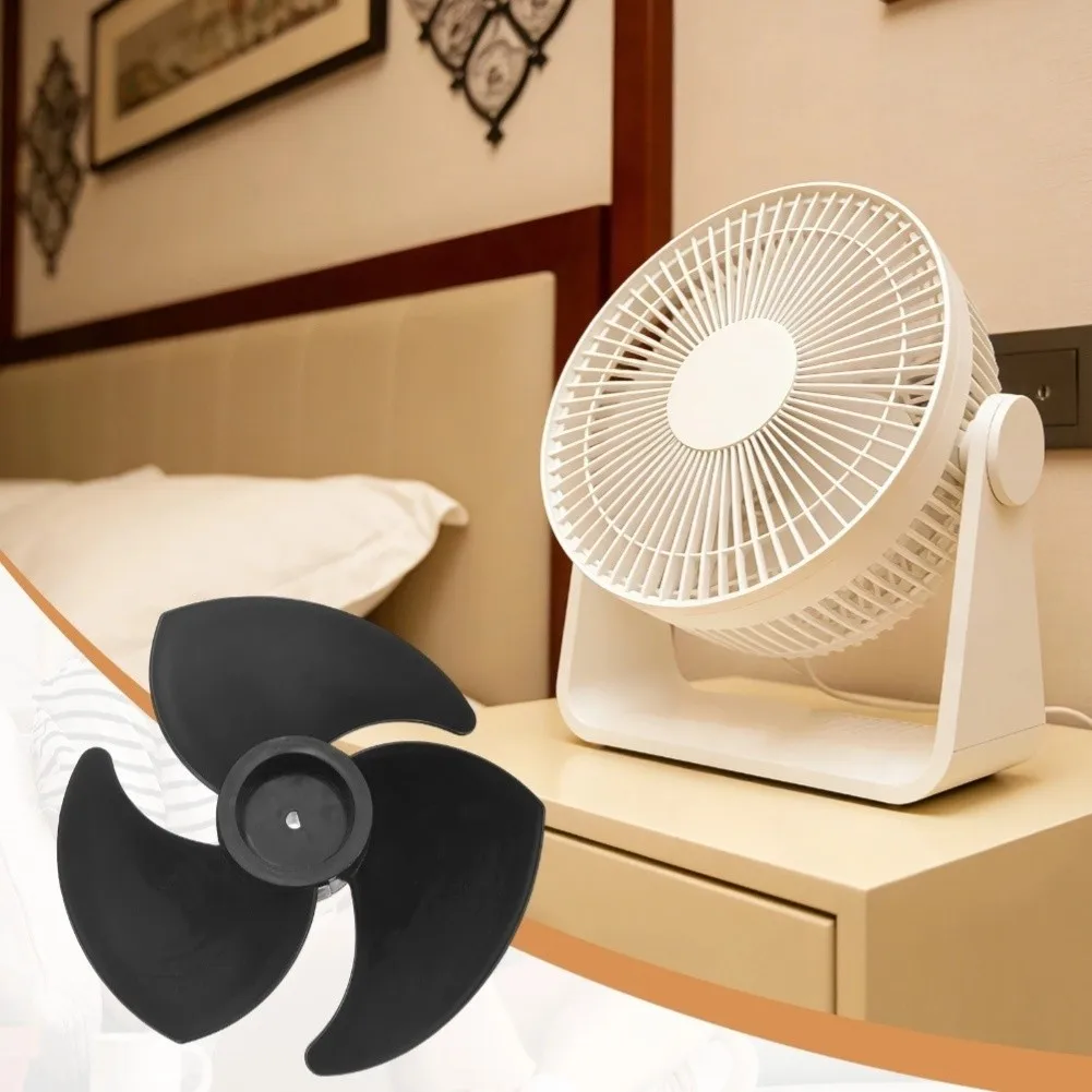 2-Pack 7 Inch Plastic Fan-Blades Replacement PP Air Circulator Fan Parts With 6mm D-Hole Quiet Turbine Flabellum For Indoor