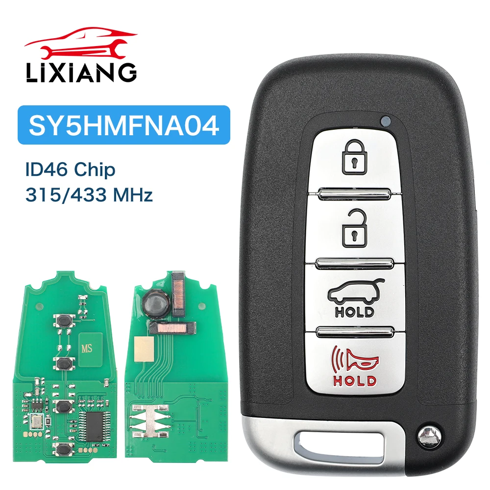 

LIXIANG SY5HMFNA04 Remote Car Key For Hyundai I30 IX35 Sonata Genesis Equus For Kia Forte Soul Rio Sorento Optima 315/434MhzID46