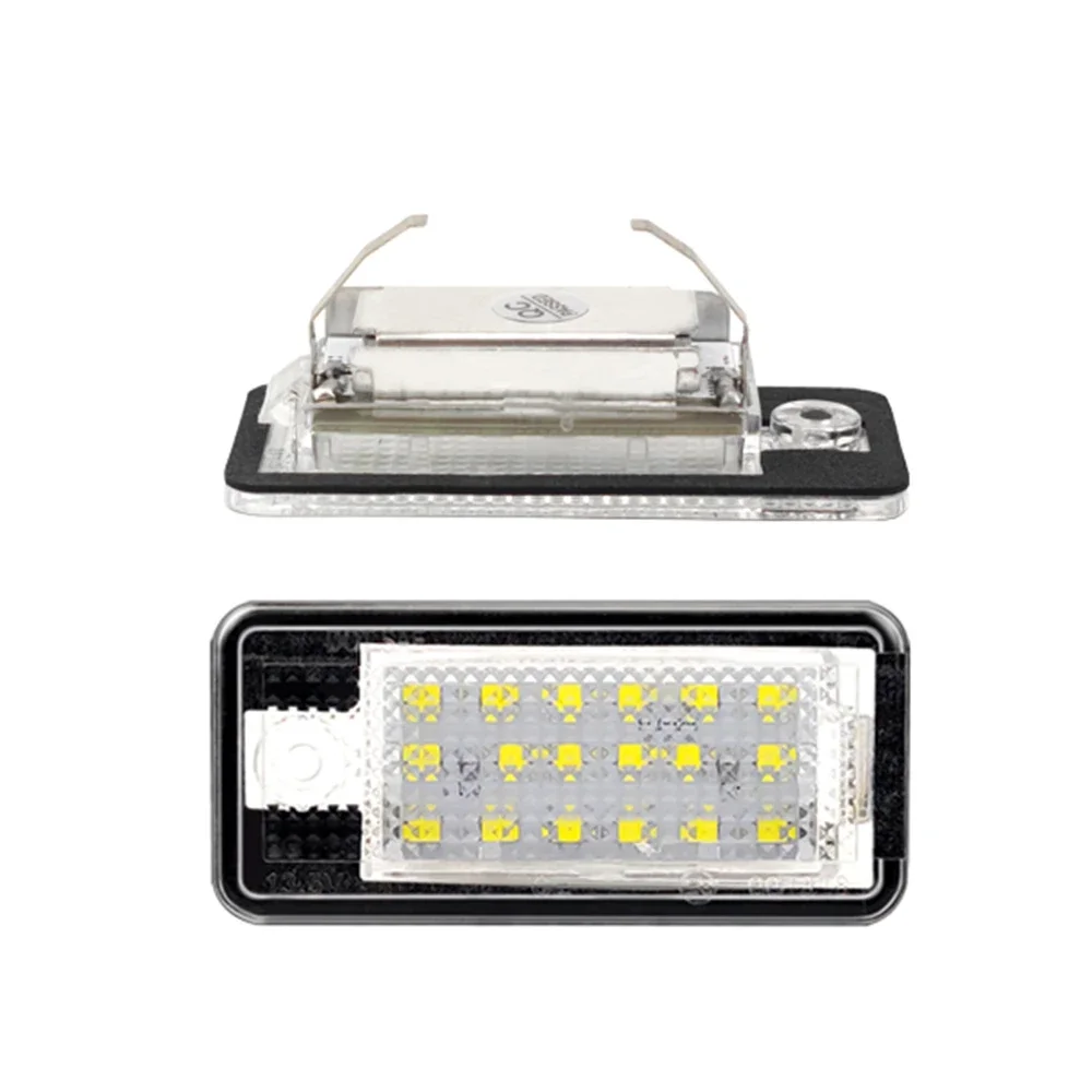 2pcs For Audi LED Number Plate Light A3 A4 S4 RS4 B6 B7 A6 RS6 S6 C6 S5 Q7 A8 S8 Avant Canbus Error Free License Plate Lamp image 2
