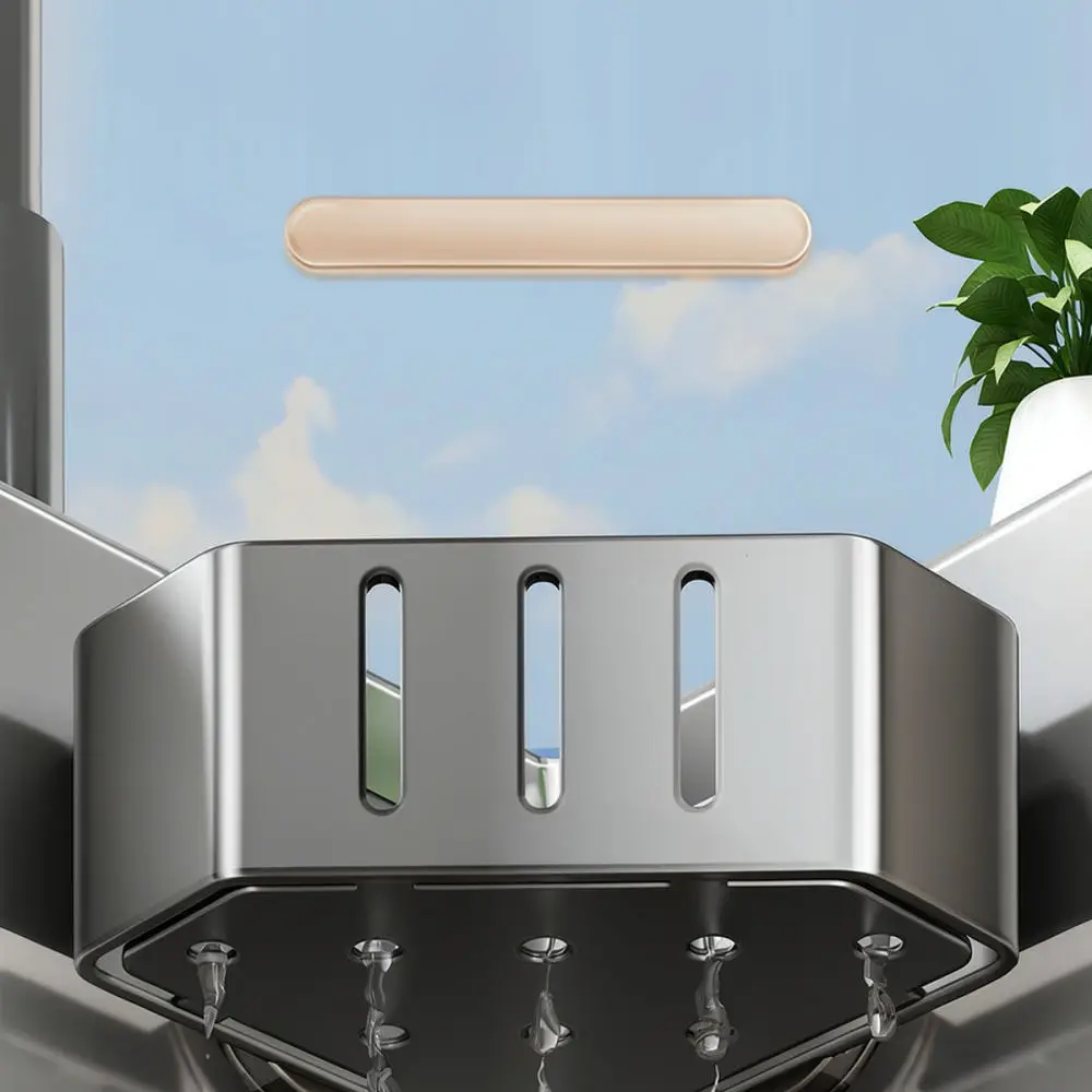 High Capacity Sink Drain Rack Suction Cup Sponge Holder Kitchen Storage Organizer Wall Mounted Dish Drying Container
