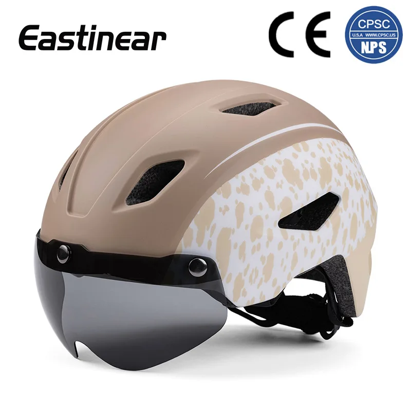 Electric Bike Riding Safety Helmet Detachable Magnetic Goggles Kids Bicycle Helmet with Adjustable Strap Youth and Sports Helmet