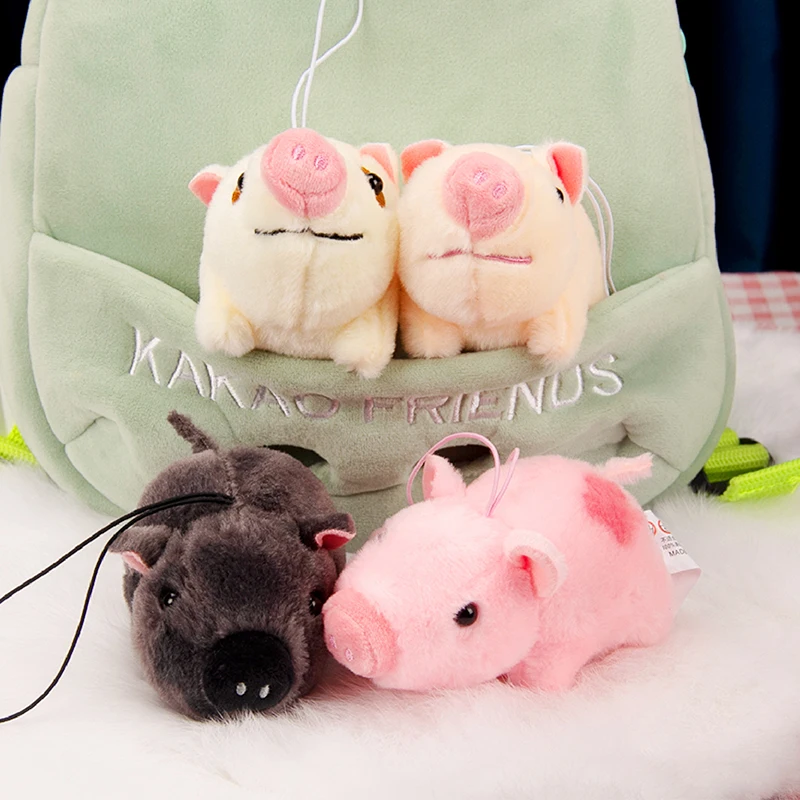 

1Pcs Cartoon Pig Doll Keychain Cute Piggy Doll Plush Toys Fun Lovely Doll Bag Backpack Doll Decoration Pendant Birthday Gift