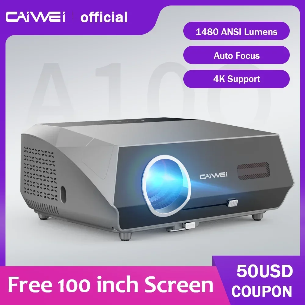 4k Home Theater Beam Projector for Movies with Wifi Android Auto Focus Keystone A10Q PK DLP lAsEr Full HD 1080P Projectors